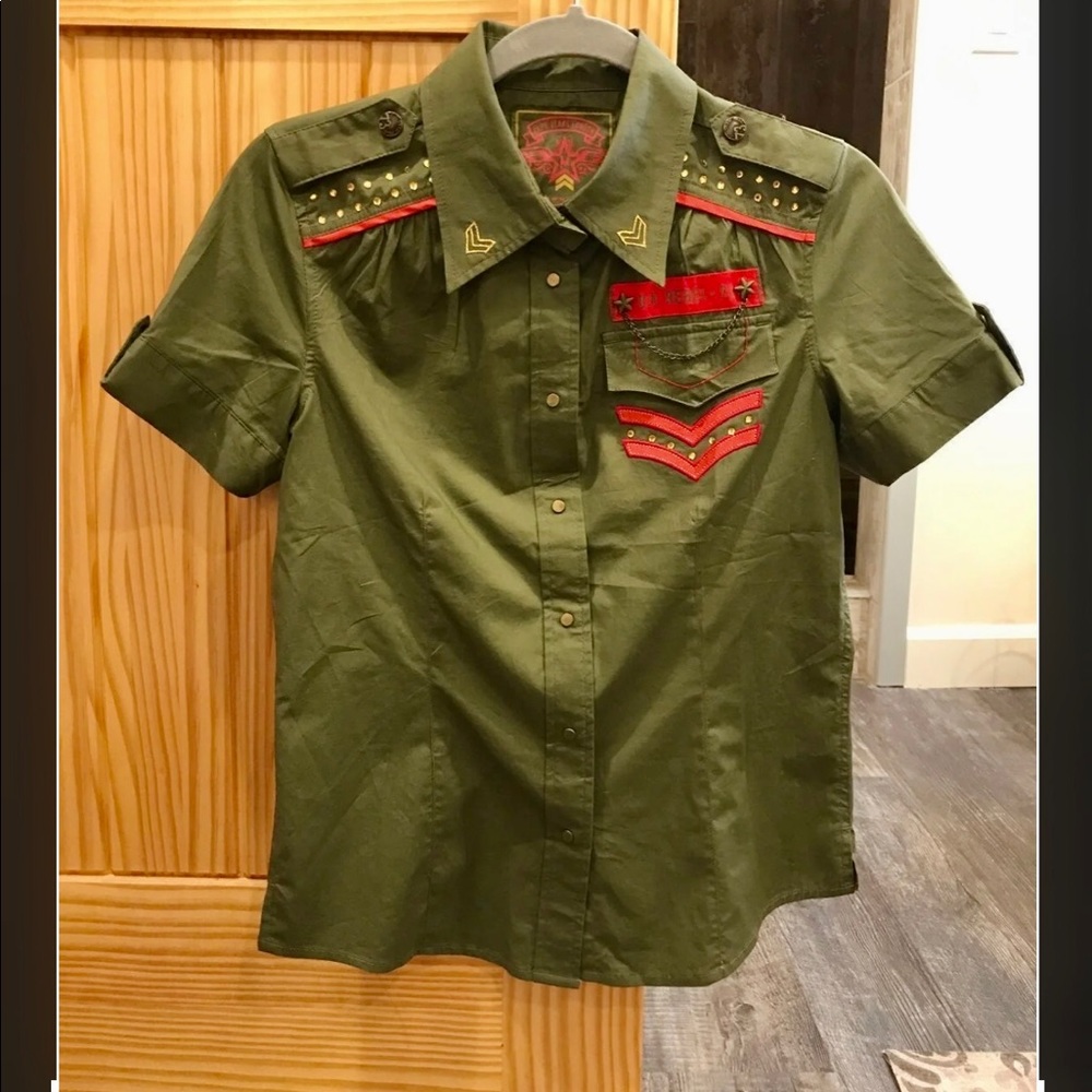 NWOT-Pepe Jeans Short-Sleeved Blouse